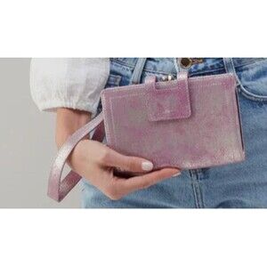HOBO Violet Wristlet Kiss Lock Wallet with Dust Bag NWT